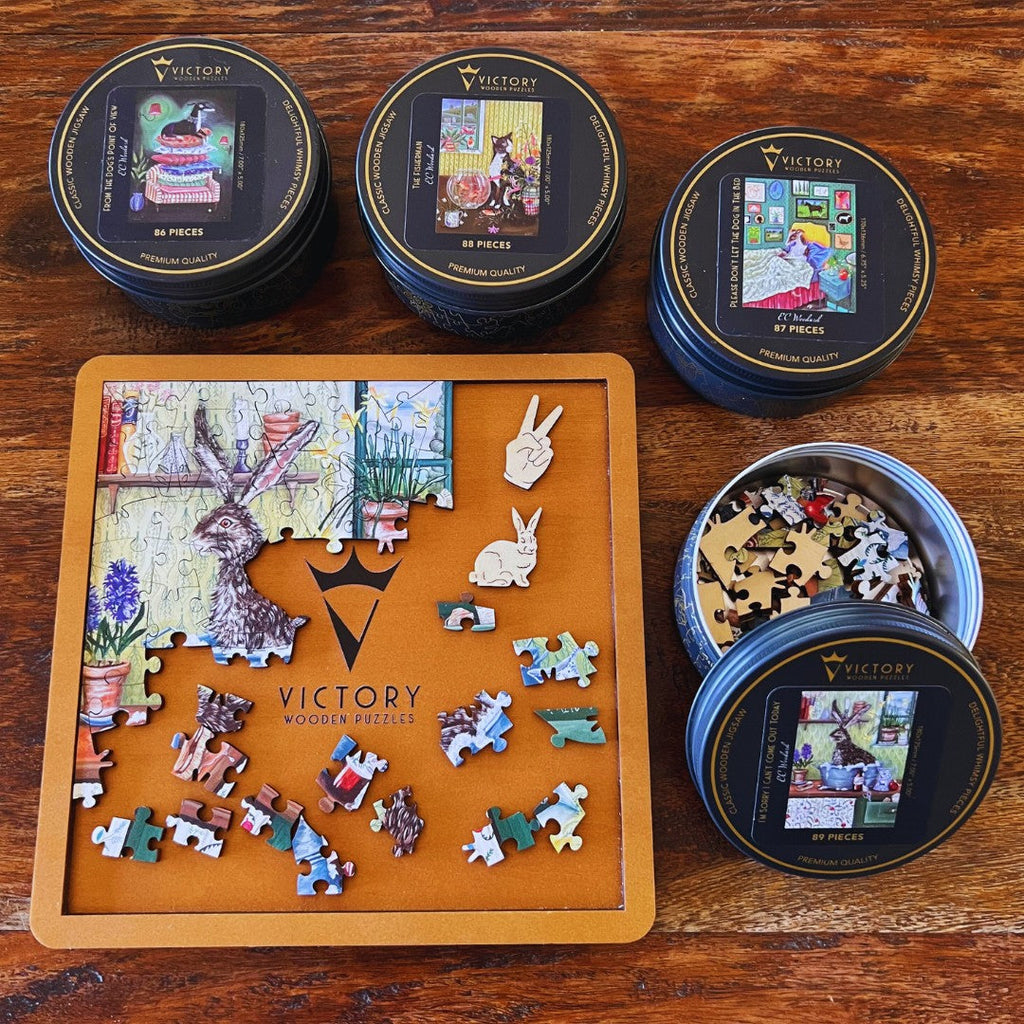 No.6 - Introducing our MINI QTs - Quarter size puzzles in Tins - They're all Cuties!