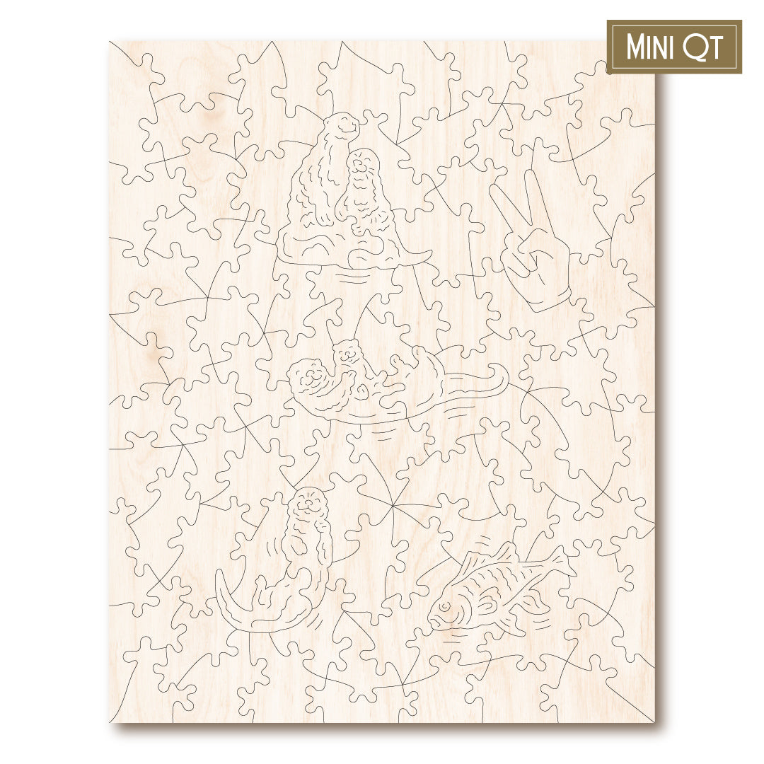 Victory Wooden Jigsaw Puzzles | Otterly Adorable MINI QT – Victory