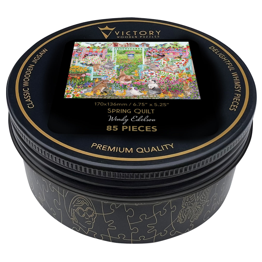 Victory Wooden Jigsaw Puzzles | Spring Quilt MINI QT – Victory