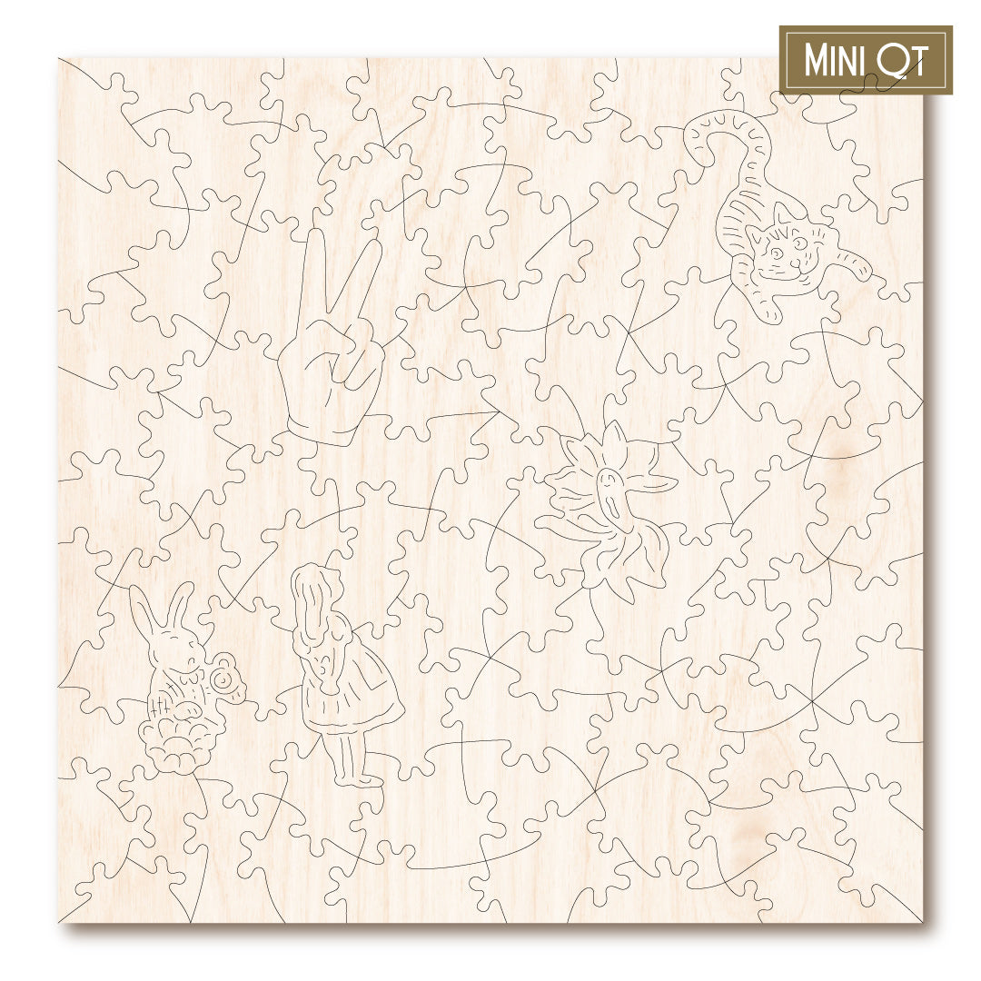 Victory Wooden Jigsaw Puzzles | In The Wonderland Garden MINI QT